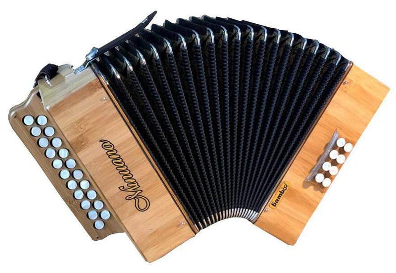 Acordeon 8 Baixos 21 Botões Musicamento Italiano 8/21 Bamboo